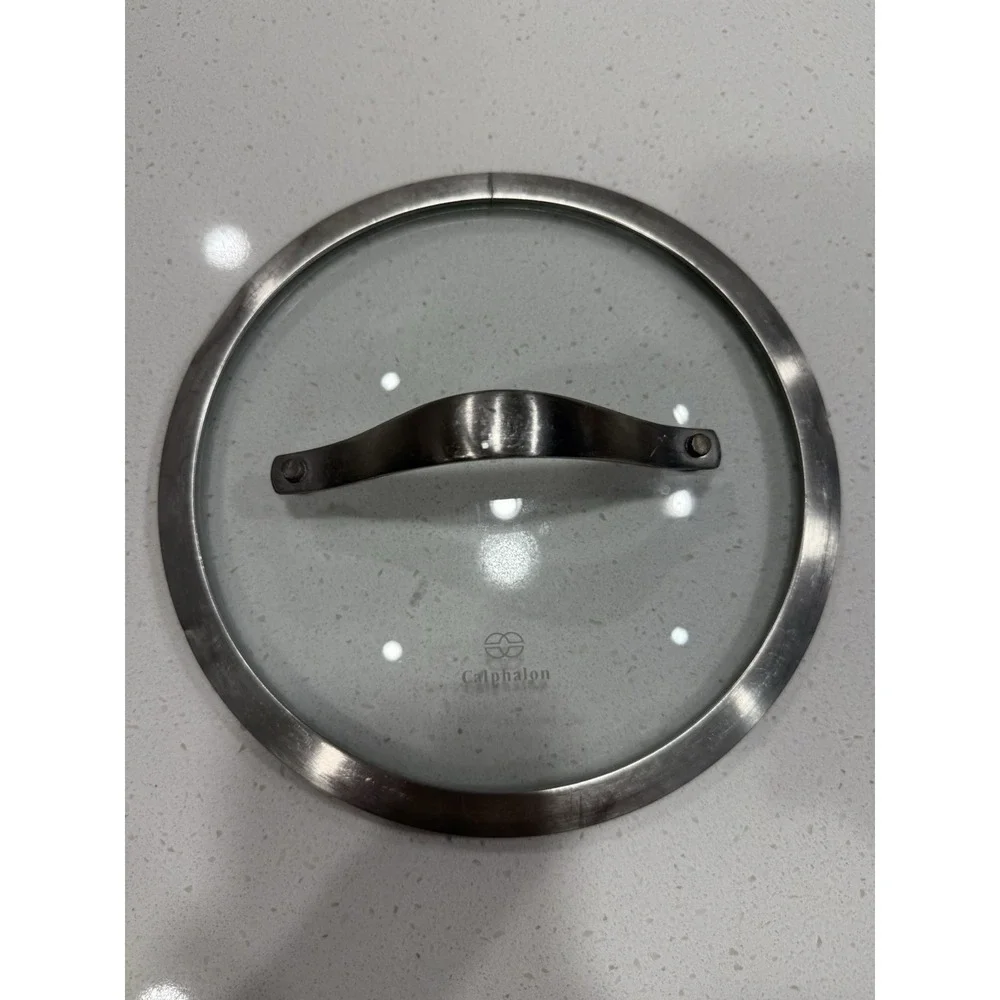 Calphalon Replacement Glass Lid 8” Metal‎ Handle